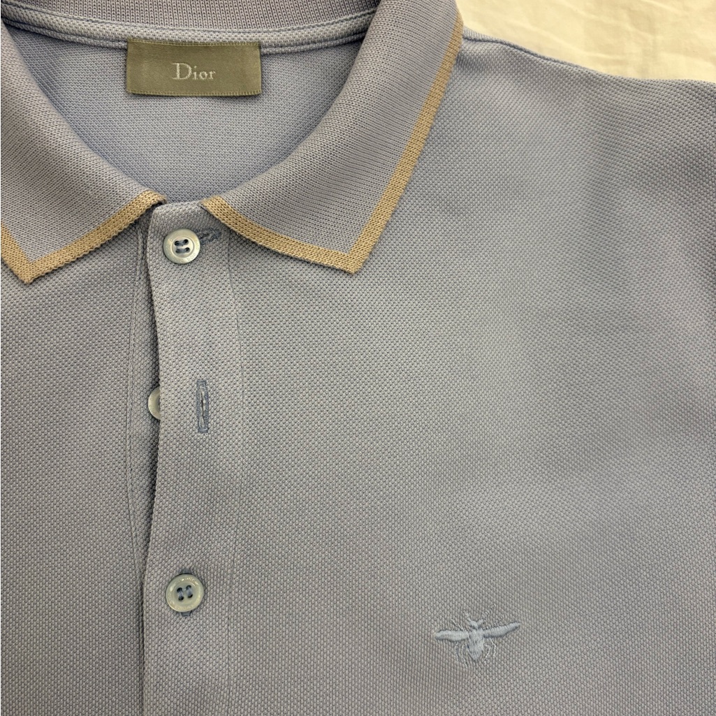 Dior Men's Blue Polo Shirt